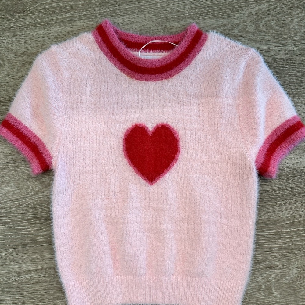 Pink and Red Heart Kids Shirt